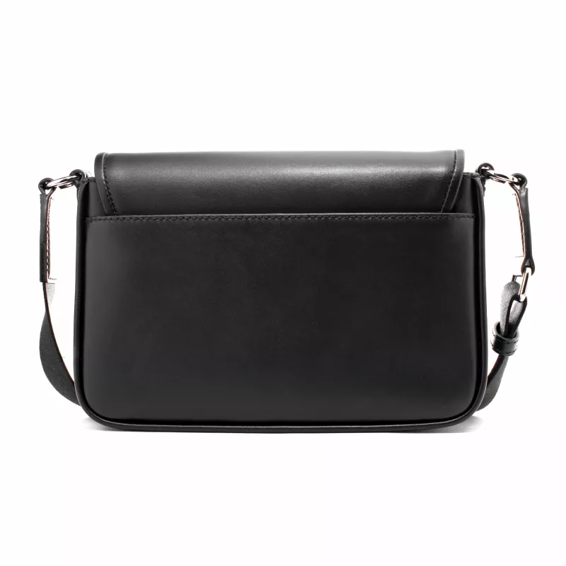 Michael Kors Jet Set saco crossbody preto com logotipo impresso em tela revestida