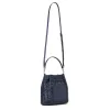 Mala de ombro Michael Kors Jet Set Navy Signature Logo 35S6S2ZC1YNAV