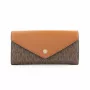 Mala de ombro Michael Kors Jet Set Travel castanha em lona revestida com assinatura 35F3GTVE7BBRO