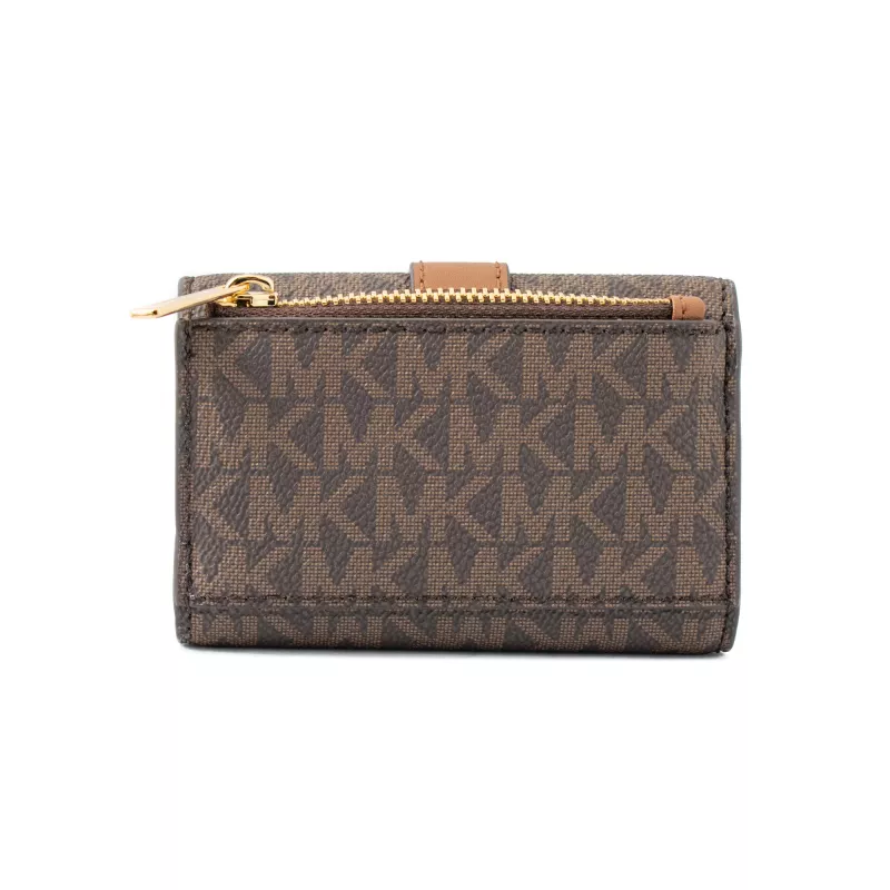 Porta-cartões MICHAEL KORS Jet Set Travel castanho PVC Signature