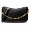 Saco crossbody Michael Kors Jet Set Travel 35F4G1QC6LBLA preto pele Saffiano