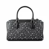 Michael Kors Jet Set Travel Mala transversal preta em pele Saffiano 35F5S4XM1LBLA