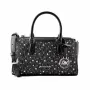 Michael Kors Jet Set Travel Mala transversal preta em pele Saffiano 35F5S4XM1LBLA