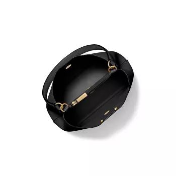 Mala transversal Michael Kors Jet Set Travel preta em pele Saffiano 35S4G3FS2IBLA