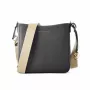 Saco crossbody Michael Kors Jet Set Travel preto pele Saffiano 35S4GTVC5LBLA