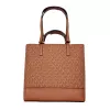 Mala transversal Michael Kors Jet Set Travel Luggage Brown pele Saffiano 35S4GX9T1BLUG