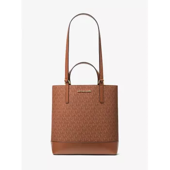 Mala transversal Michael Kors Jet Set Travel Luggage Brown pele Saffiano 35S4GX9T1BLUG