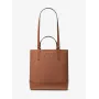 Mala transversal Michael Kors Jet Set Travel Luggage Brown pele Saffiano 35S4GX9T1BLUG