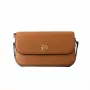 Bolsa crossbody Michael Kors Jet Set Travel Luggage Lona revestida com impressão do logótipo Signature Ferragens douradas