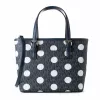Saco de ombro Michael Kors Jet Set Travel Crossbody Bag Navy Blue Signature Coated Canvas