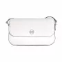 Mala Michael Kors Jet Set Travel Crossbody branco ótico pele Saffiano 35F4STVC1LOPT