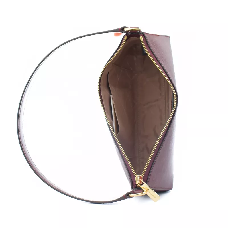 Mala crossbody Michael Kors Jet Set Travel Oxblood pele Saffiano 26x14x7 cm