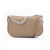 Mala transversal Michael Kors Jet Set Travel em pele Saffiano 20x12x7 cm com ferragens douradas