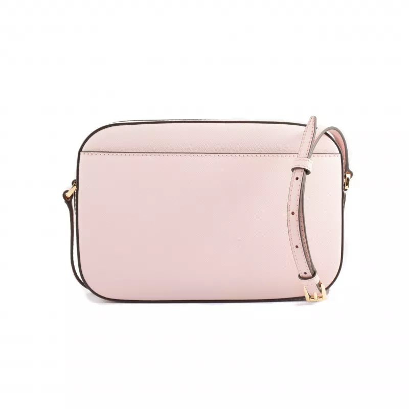 Bolsa crossbody Michael Kors Jet Set Travel Couro saffiano Powder Blush 35S1GTTC7LPOW