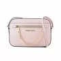 Bolsa crossbody Michael Kors Jet Set Travel Couro saffiano Powder Blush 35S1GTTC7LPOW