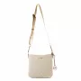 Mala crossbody Michael Kors Jet Set Travel vanilla lona revestida com assinatura 22x20x7 cm