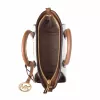 Mala transversal Michael Kors Jet Set Travel Vanilla Signature Coated Canvas