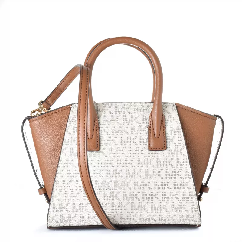 Mala transversal Michael Kors Jet Set Travel Vanilla Signature Coated Canvas