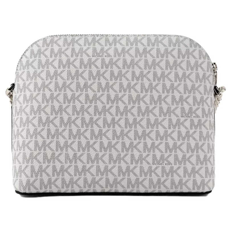 Michael Kors Mala crossbody Jet Set Travel Vanilla Signature Coated Canvas Gold-Tone Hardware 35F1GTVC6B