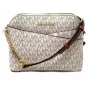 Michael Kors Mala crossbody Jet Set Travel Vanilla Signature Coated Canvas Gold-Tone Hardware 35F1GTVC6B