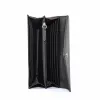 Michael Kors Jet Set Travel carteira continental grande com fecho de correr saffiano pele preto tons dourados