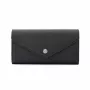 Michael Kors Jet Set Travel carteira continental grande com fecho de correr saffiano pele preto tons dourados