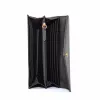 Michael Kors Jet Set Travel Carteira com capa para telefone, Pele saffiano preta, Ferragens douradas, Fecho com zíper, Alça de pulso amovível, 6 ranhuras para cartões, Compartimento para notas, Compartimento para telefone