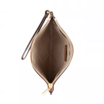 Mala crossbody para telemóvel Michael Kors Jet Set Travel pele saffiano luggage castanho 35S4GTVW3LLUG