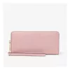 Carteira de pulso Michael Kors Jet Set Travel Powder Blush em pele Saffiano