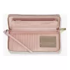 MICHAEL KORS Jet Set Travel Powder Blush bolsa de pulso de couro saffiano 35R4GTVT3VPOW