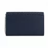 MICHAEL KORS Jet Set Travel Mala de ombro em pele Saffiano azul-marinho