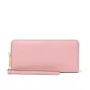 MICHAEL KORS Jet Set Travel bolsa multifunções plana de couro saffiano em Powder Blush (35S6GTVE9LPOW)