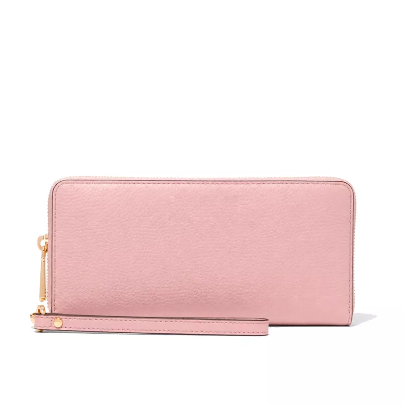 MICHAEL KORS Jet Set Travel bolsa multifunções plana de couro saffiano em Powder Blush (35S6GTVE9LPOW)