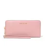 MICHAEL KORS Jet Set Travel bolsa multifunções plana de couro saffiano em Powder Blush (35S6GTVE9LPOW)