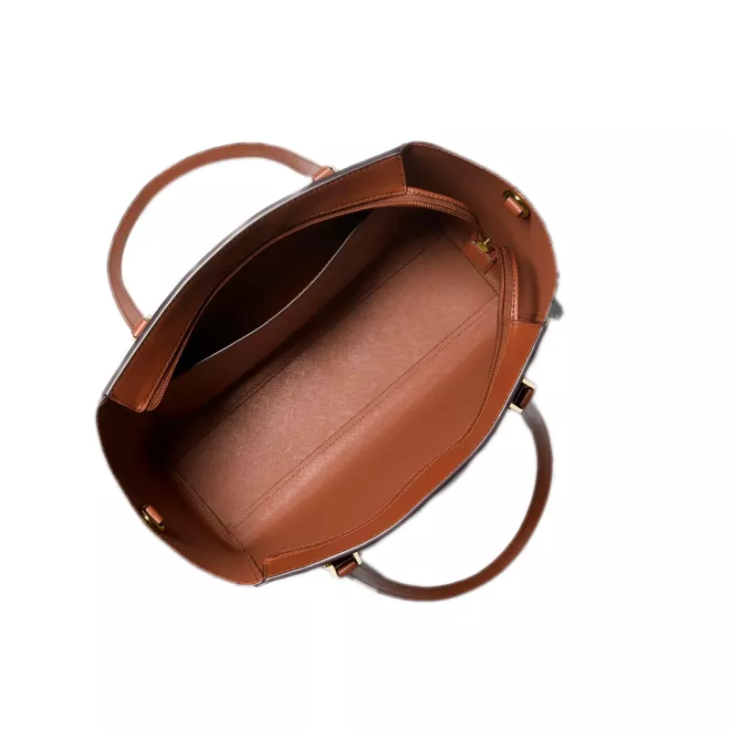 MICHAEL KORS Jet Set Travel Conjunto de saco tote em pele Saffiano - Bagagem - Mulher 35R3GCFT3TLUG (33x28x12cm)