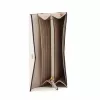 Carteira de pulso Michael Kors Jet Set Travel em pele Saffiano, luggage, tom dourado