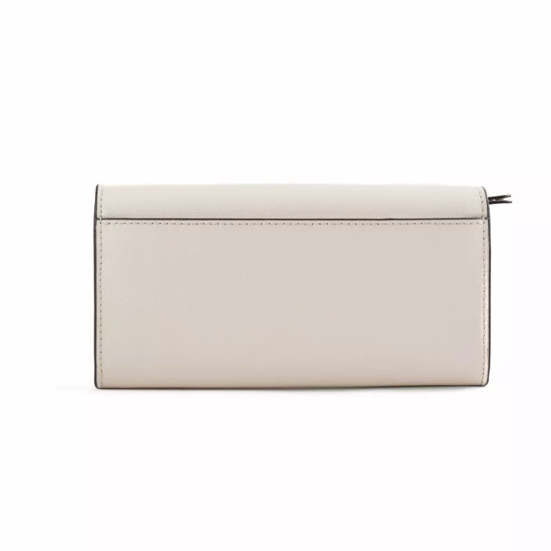 Carteira de pulso Michael Kors Jet Set Travel em pele Saffiano, luggage, tom dourado