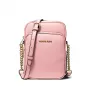 Mala de ombro transversal Michael Kors Jet Set Travel Powder Blush 35H3GTVC2LPOW