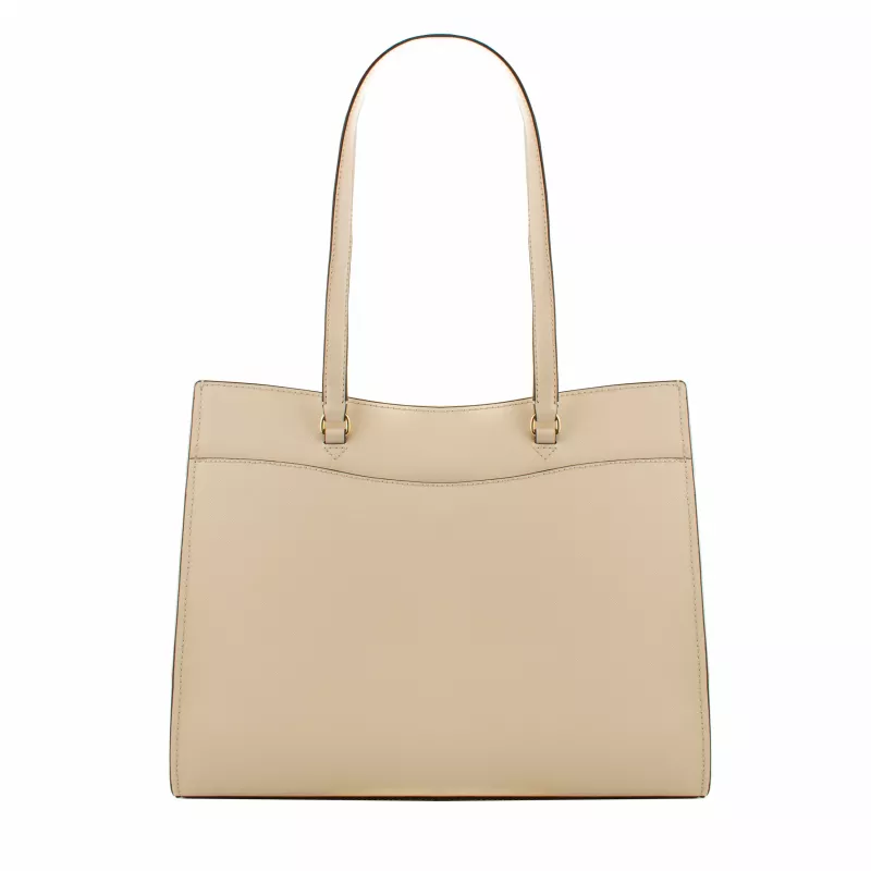 Bolsa tote Michael Kors Jet Set Travel 35F4GTVT9LLTC - Couro saffiano, grande, ferragens douradas