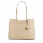 Bolsa tote Michael Kors Jet Set Travel 35F4GTVT9LLTC - Couro saffiano, grande, ferragens douradas
