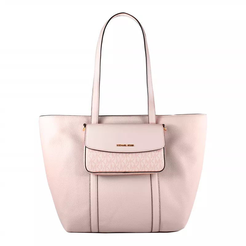 Mala de mão Michael Kors Jet Set Travel 35S5GTVT3LPOW Powder Blush em pele Saffiano