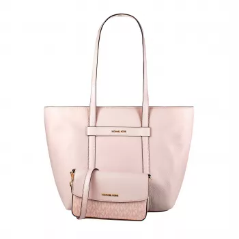 Mala de mão Michael Kors Jet Set Travel 35S5GTVT3LPOW Powder Blush em pele Saffiano