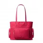 Mala de mão Michael Kors Jet Set Travel Dark Berry Multi couro saffiano de mulher 35T5S5FT9CDKR