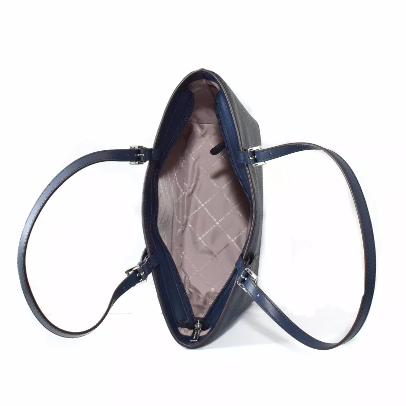 Mala de mão Michael Kors Jet Set Travel azul-marinho 35H3STVT6BNAV