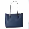 Michael Kors Jet Set Travel Bolsa tote azul-marinho couro saffiano 35R3GCFT3TNAV