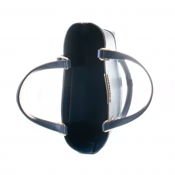 Mala de mão Michael Kors Jet Set Travel navy pele Saffiano 35T0GX9T1TNAV