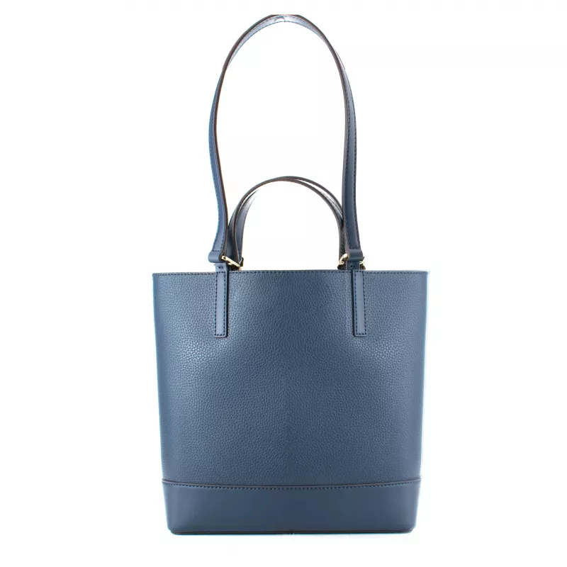 Mala de mão Michael Kors Jet Set Travel navy pele Saffiano 35T0GX9T1TNAV