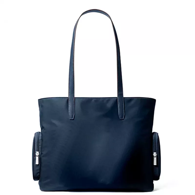 Bolsa tote Michael Kors Jet Set Travel azul-marinho pele Saffiano 35T5S5FT9CNAV