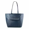 Michael Kors Jet Set Travel Saco tote navy pele Saffiano mulher 35S5STVT3LNAV
