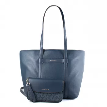 Michael Kors Jet Set Travel Saco tote navy pele Saffiano mulher 35S5STVT3LNAV